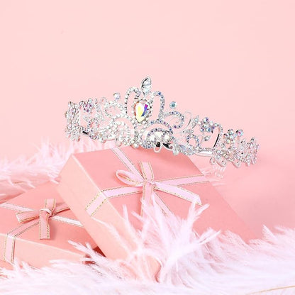 BBTO 10 Pcs Crystal Tiara and Crowns for Women Girls Princess Rhinestone Crown Queen Headband with Combs Bride Tiara for Birthday Party Wedding Prom Hair Accessories