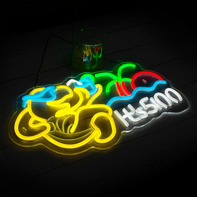 Turtle Have A Drink Neon Signs for Wall Decor, Its 5 00 O'clock Led Neon Light,Dimmable,USB Powered, Five Oclock for Bar Beer Pub Man Cave Garage