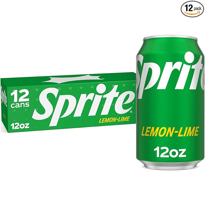 Sprite Lemon Lime Soda Soft Drinks, 12 fl oz, 12 Pack
