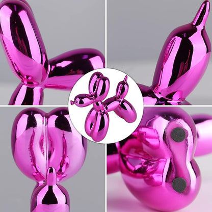 Red Balloon Dog Decor,Balloon Animal Decors, Room Shelf Decor Preppy,Cute Statue Home Decors, Bedroom Modern Sculpture Desk,Office Gold Decorations Small Figurines