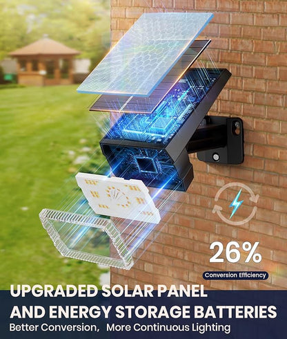 12 Pack Solar Spotlights Outdoor Waterproof IP67,Adjustable Wall&Ground Solar Lights Powered with 3 Colors, 3 Modes, Dusk to Dawn for Pathway/Garden/Yard/Patio/Driveway/Landscape Lighting Outside