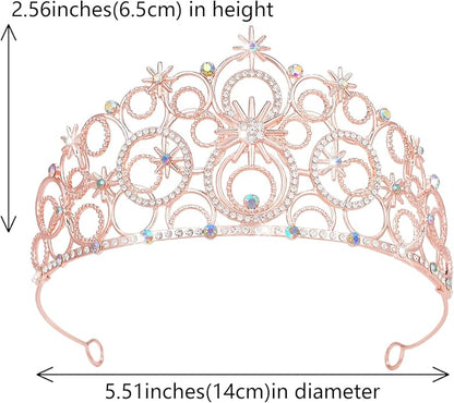 Stellar Crown for Women & Princess Tiaras, Wicth Merch Hat Accessories for Halloween, Bubble Headpiece for Women Party Dress Outfits