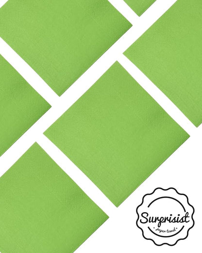 Pea Green Cocktail Napkins 5 * 5inch disposable Beverage Napkin paper for Cocktail, Wedding, Dinner，Birthday Party Dessert Wine Paper Napkins（ 120 Count）