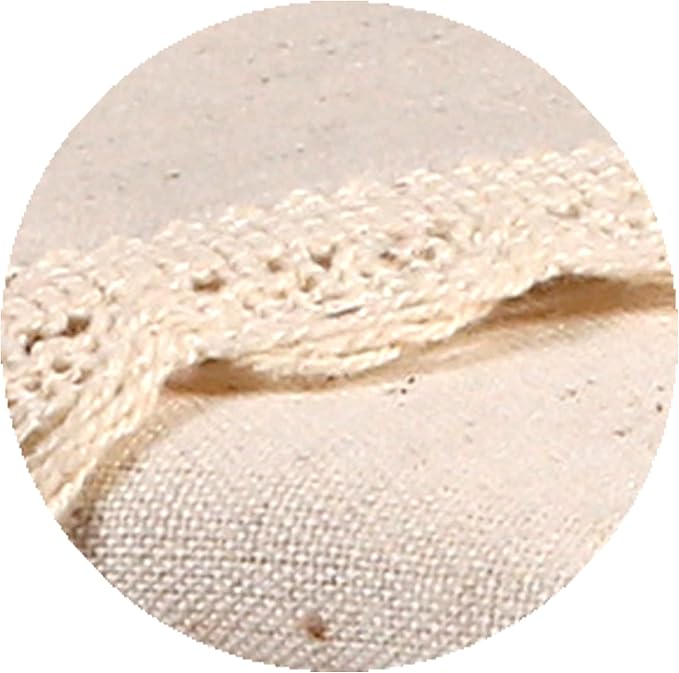 Cloth Napkins Reusable Natural Cloth Dinner Napkins Set of 4 Cotton Flax Fabric Oversized 20x20 Inches Cloth Napkins with Lace for Parties Weddings Washable Cocktail Napkins Thanksgiving Decor
