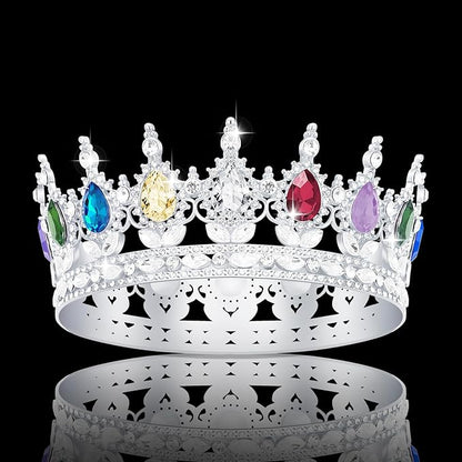 Queen Crown Rhinestone Wedding Crowns and Tiaras for Women Costume Party Hair Accessories Princess Birthday Crown Crystal Bridal