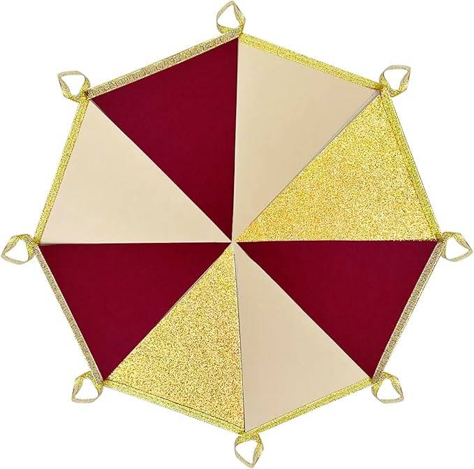 Burgundy Beige Gold Party Pennant Banner Flag Maroon Gold Hanging Glitter Paper Triangle Bunting for Graduation Birthday Bridal Shower Wedding Bachelorette Anniversary Baby Shower Party Decorations
