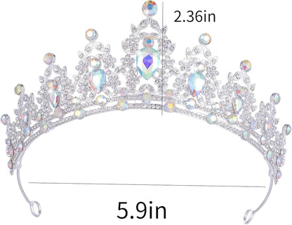 Kamirola - Queen Crown and Tiaras Princess Crown for Women and Girls Crystal Headbands for Bridal, Princess for Wedding and Party（01）