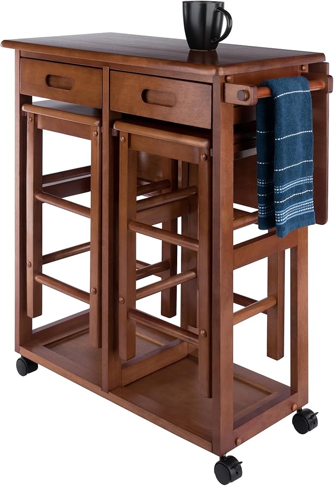 Winsome Wood Suzanne Kitchen, Square, Teak