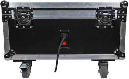 Rockville Best Pack 60 White (6) Battery Wash Lights 54W RGBWA+UV LEDs, Wireless DMX, Rechargeable, Charging Case, IRC Remote, for DJs and Event Lighting