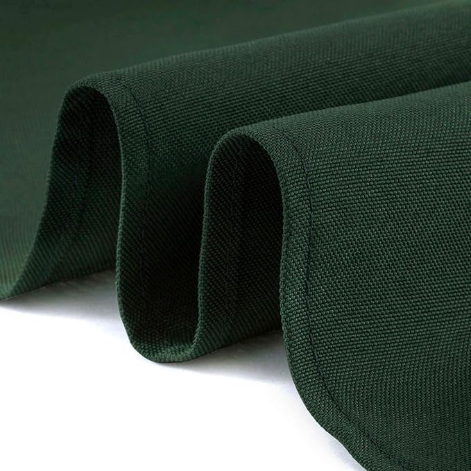 Lann's Linens - 10 Premium 120" Round Tablecloths for Wedding/Banquet/Restaurant - Polyester Fabric Table Cloths - Hunter Green