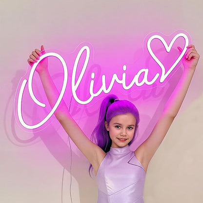 Custom Neon Sign – Personalized LED Name Sign for Wall Decor, Birthday Gifts, Wedding & Party Backdrops, Dimmable Acrylic Neon Light for Bedroom, Bar, Kids’ Room & Business