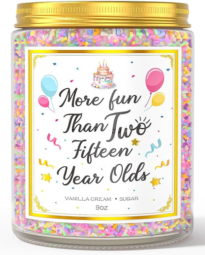 30th Birthday Candles Gifts for Women- 9 oz Happy Birthday Candle with Vanilla Birthday Cake Scent, Gifts for Women & Men, Friendship Ideas