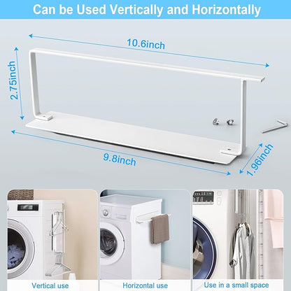 Hanger Organizer Magnetic Hangers Holder for Washing Machine Laundry Room Organization,Clothes Hanger Stacker Coat Hanger Stacker Hanger Stand Rack for Adult Kids Pants Hangers Storage 2 Pack