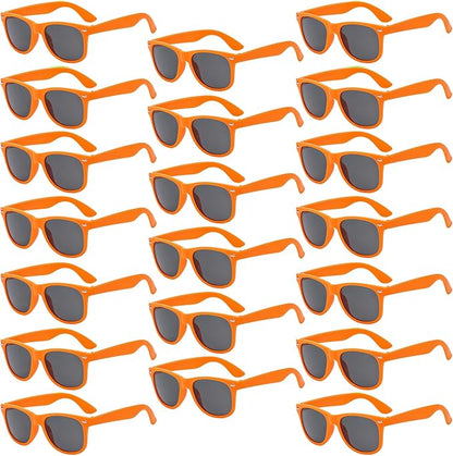 Pibupibu 10/20 Packs Adults Wholesale Neon Colors Square Retro Style Party Favors Sunglasses