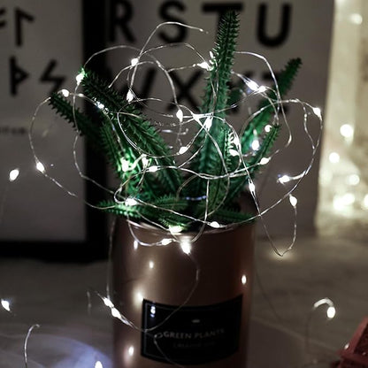 12 Pack Fairy Lights Battery Operated String Lights，7FT 20LED Waterproof Silver Wire Christmas Lights Outdoor,Firefly Mini Lights for Bedroom Party Birthday Wedding Indoor Decorations Home Decor
