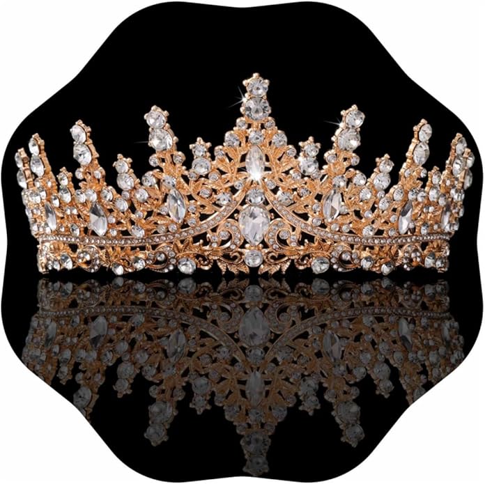Tiaras and Crowns for Women Crystal Princess Tiaras Rhinestone Queen Crowns For Wedding Bridal Birthday Prom Pageant Party (Tiara 100)