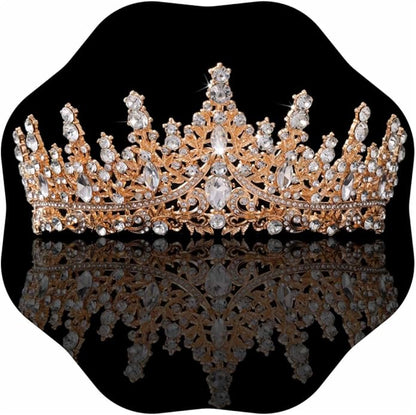 Tiaras and Crowns for Women Crystal Princess Tiaras Rhinestone Queen Crowns For Wedding Bridal Birthday Prom Pageant Party (Tiara 100)