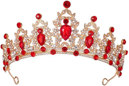 Crystal Tiaras and Crowns for Women - Wedding and Birthday Party Princess Crown Hair Accessories For Wedding, Prom, Pageant Celebration Party A3