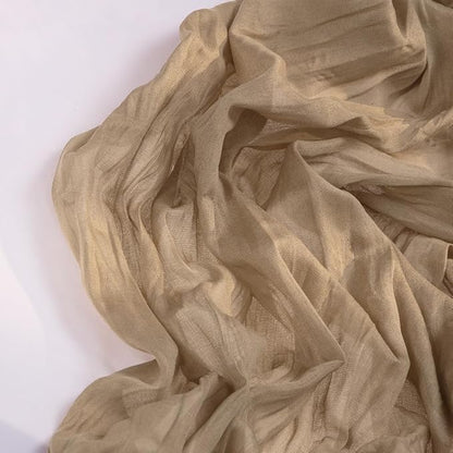 Nude Cheesecloth Table Runner Christmas Table Runner Boho Gauze 120 Inches Coffee Cheese Cloth Table Decor for Xmas Holiday Season Parties Wedding Bridal Baby Shower Tea Party Decor
