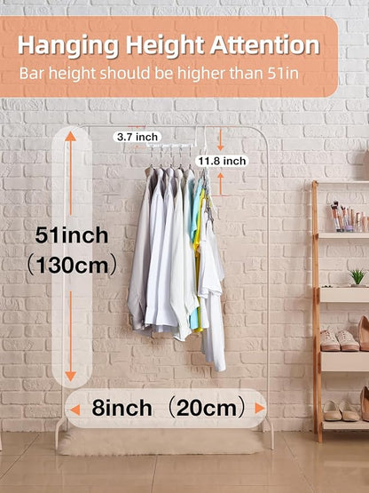 HOUSE DAY Closet Organizers and Storage, 16 Pack, Space Saving Hangers White, Closet Organizer Space Saver 80%, Sturdy Plastic Magic Hangers for All Types of Clothes, College Dorm Room Essentials