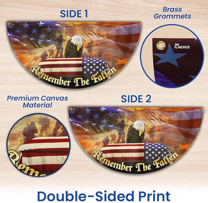 FLAGWIX American Army Veteran Flag - USA Premium Polyester Remember the Fallen Garden Flag 12x18-4th of July Memorial Day Veterans Day Decorations For Home Garden, Decorative Indoor Outdoor Flag