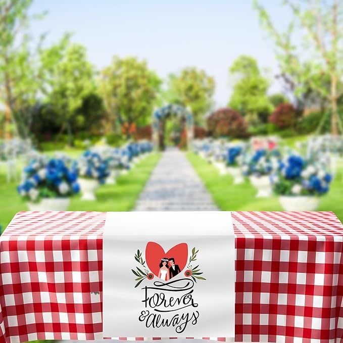 Ships Next Day, Made in USA - Custom Table Runner with Business Logo - Events, Parties, Ceremonies - Personalized Kitchen Decor & Small Business Essentials (24"x72")
