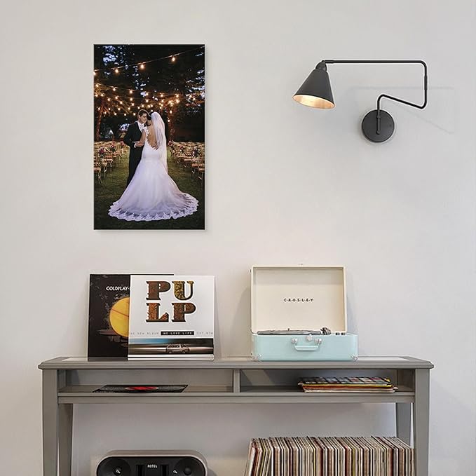 DBLAKI Personalized Custom Canvas Prints - Custom Framed Canvas Prints With Your Photos,Printed Photo To Canvas Wall Art Ideal for Home Decor Gifts Keepsakes 18" x30"