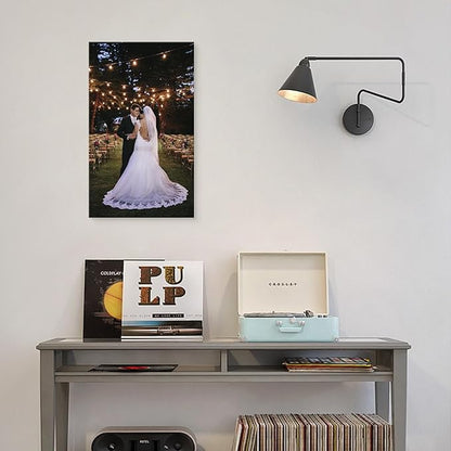 DBLAKI Personalized Custom Canvas Prints - Custom Framed Canvas Prints With Your Photos,Printed Photo To Canvas Wall Art Ideal for Home Decor Gifts Keepsakes 18" x30"