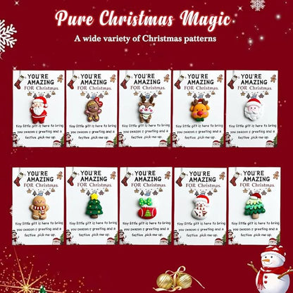 Holiday Pocket Hugs, 2026 New Mini Gift, Festive Tiny Token, Bulk Pack Christmas Cheer Gift for Holiday Party, Christmas Friendship Gift for Friends (4set-40pcs)