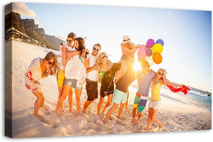 DBLAKI Personalized Custom Canvas Prints - Custom Framed Canvas Prints With Your Photos,Printed Photo To Canvas Wall Art Ideal for Home Decor Gifts Keepsakes 30" x18"