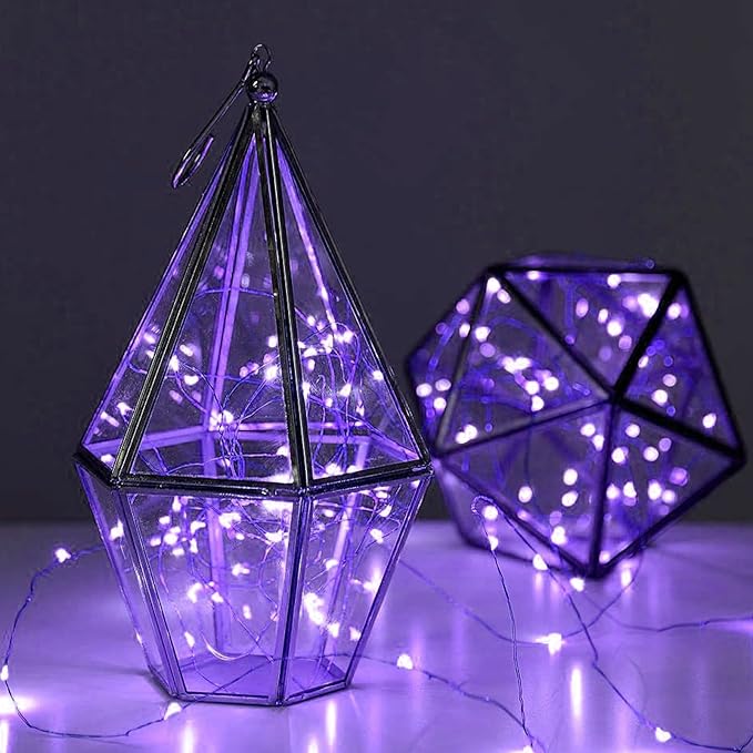 12 Pack Fairy Lights Battery Operated String Light，7FT 20LED Waterproof Silver Wire Christmas Lights Outdoor,Firefly Mini Light for Bedroom Party Birthday Wedding Indoor Decorations Home Decor