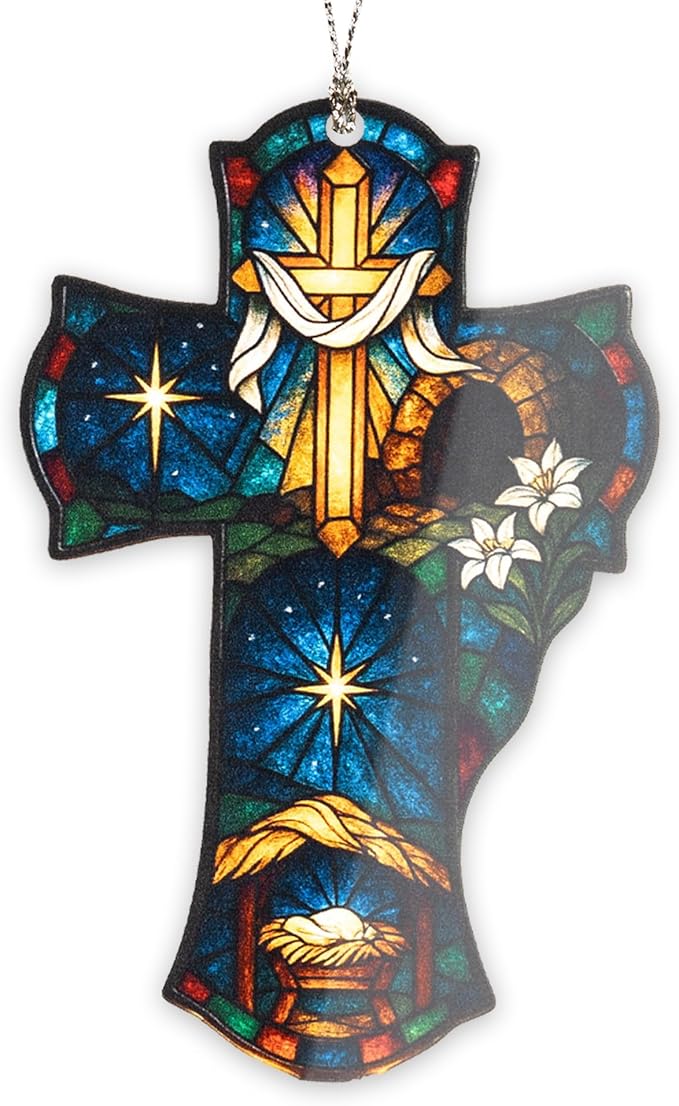 Christmas Ornament 2025 - Nativity Christmas Ornaments - Regilious Christian Gifts for Women | Men - Christian Christmas Ornaments - Easter Decor - Christmas Decor Xmas Tree Decoration