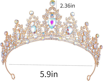 Kamirola - Queen Crown and Tiaras Princess Crown for Women and Girls Crystal Headbands for Bridal, Princess for Wedding and Party（01）