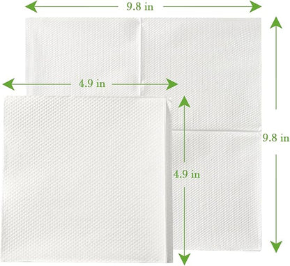 ECOLipak Lunch Napkins Bulk, 1000 Count Everyday Paper Napkins, 4.9×4.9 Inch Folded, 2-Ply Soft And Absorbent for Dinner, Gathering, Bar, Restaurants(9.8×9.8 Inch Unfolded)