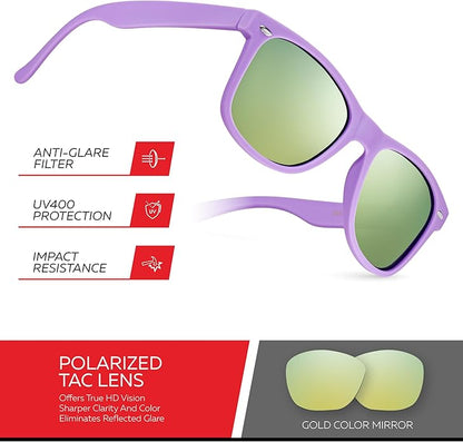Retro Rewind Polarized Sunglasses for Men and Women - UV Protection Classic Sun Glasses