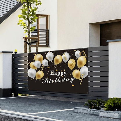 Custom Wall Banner Sign Customize Your Own Banner with Image Logo Text Personalized Background Decorative Backdrop for Birthday Party Business Graduation Wedding Christmas (6' x 4' / 180 cm x 120 cm)