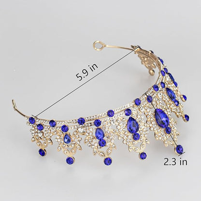 tiaras and crowns for women queen crowns for Women and Girls Crystal Princess Tiaras Rhinestone Tiaras For Wedding Bridal Birthday Prom Pageant Party