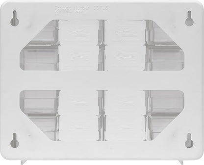 Akro-Mils 16-Drawer Plastic Drawer Storage Cabinet for Garage Organization, Beads, Makeup Organizer, Building Bricks Storage, Teacher Toolbox, 10-1/2-Inch W x 6-1/2-Inch D x 8-1/2-Inch H, 10116 White