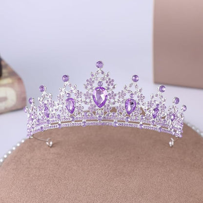 Princess Tiara and Crown for Women Wedding Tiaras for Bridal girls Tiaras and Crystal Crowns Rhinestone Headband Metal Hair Accessories for Costume Birthday Party Prom Gifts