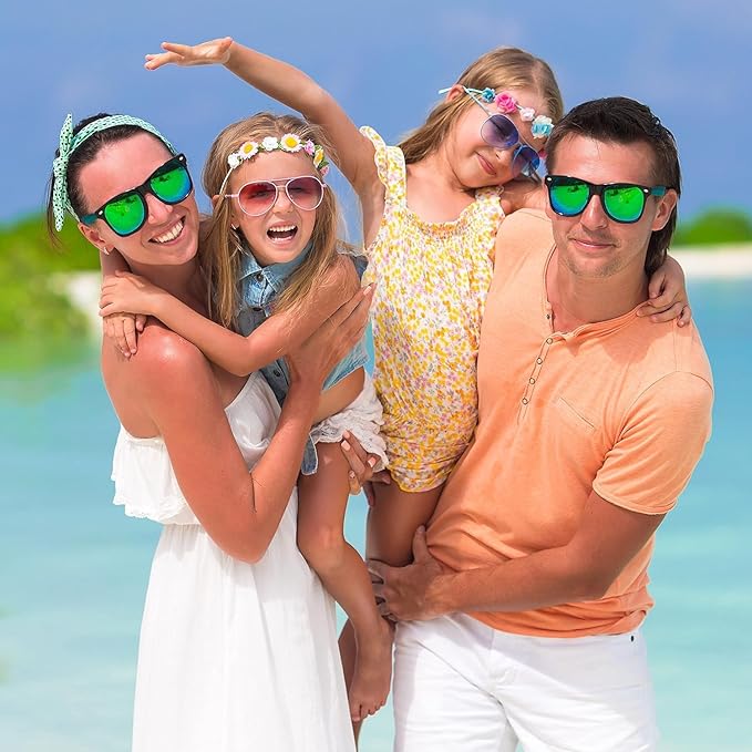 Fsmiling Neon Sunglasses Bulk Adult Party Sunglasses 80s Glasses Shades for Men Women Party Favors-30 Pack,UV Protection