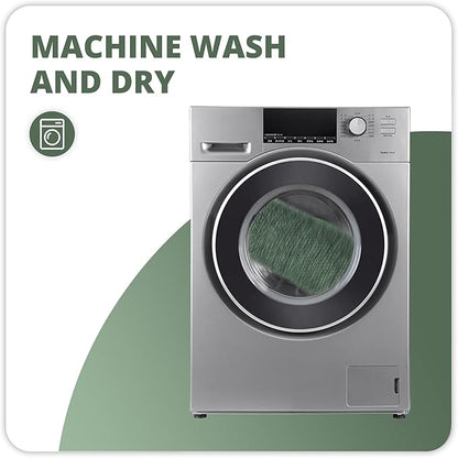 Bath Mat,Ultra Thin Bathroom Runner Rugs,Large Bath Mats for Bathroom,Quick Dry,Non-Slip,Machine Washable,Low Pile,Bath Rug,Shower Outside,Sink,Home Decor Accessories.Green,1'5"x4'11"（17x59inch）