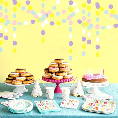 Pastel-Rainbow Party-Decorations Supplies Streamers Garland - 52Ft Baby Shower Boy Girl Birthday Wedding Hanging Paper Banner Backdrop Decor Lasting Surprise