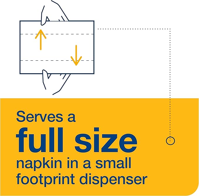 Tork Xpressnap Fit White Dispenser Napkin N14, C-Fold, 1 ply, 240 napkins, 4.252in x 3.248in each, 500700