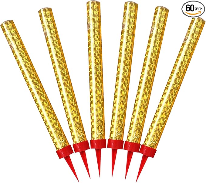 (60Pcs Set) Birthday Cake Decoration for Women Wedding Cake Candles Anniversaries Restaurant Christmas Decorative