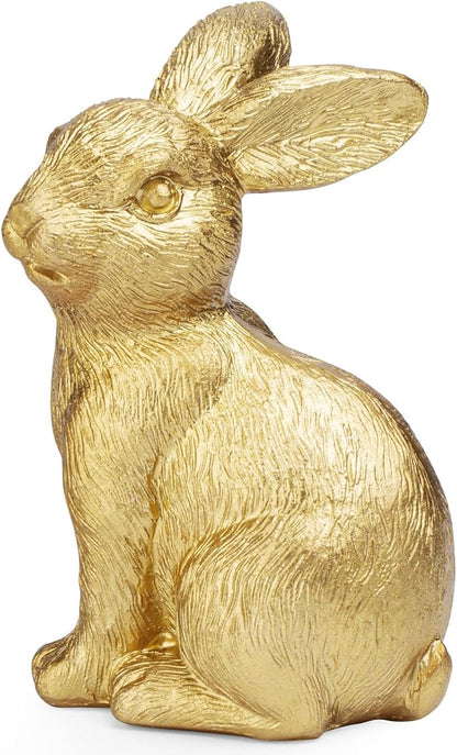 MAIBAOTA Large Gold Bunny Easter Decoration for Home Spring Decoration for Home Table Decor Rabbit Figurines