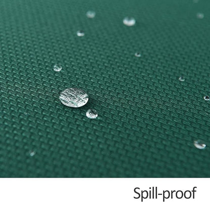 maxmill Rectangle Textured Tablecloth Waterproof Spillproof Wrinkle Free Table Cloth, Kitchen Dining Tabletop Decoration, Fabric Table Cover for Outdoor and Indoor Use, 52 x 70 Inch, Hunter Green