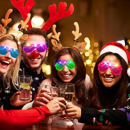 75PCS LED Glasses, Light Up Glasses, 5 Colors party glasses with 3 Light Modes, Glow in The Dark Party Supplies, Neon Party Favors for Birthday Gifts, Party Decorations, New Year, Carnival