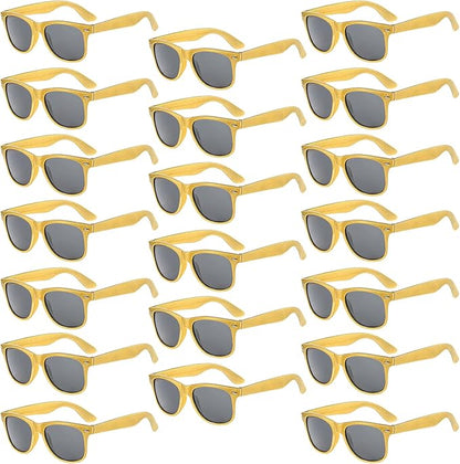 Pibupibu 10/20 Packs Adults Wholesale Neon Colors Square Retro Style Party Favors Sunglasses