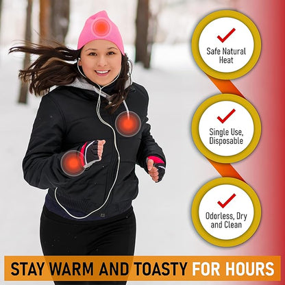 Hand, Toe, & XL Body and Hand Warmers - Variety Pack, 10 Pairs Hand Warmers, 10 Pairs Toe Warmers with Adhesive, 10 XL Hand & Body Warmers - Air Activated - Odorless Hot Hand - Sport Temp