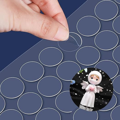 Adhesive Stick dots Two-Sided Sided Mounting Putty Stick Tack for Wall Hanging Crafts Balloons Festival Party Decorations,Clean Removable(0.59"*0.59"-500)